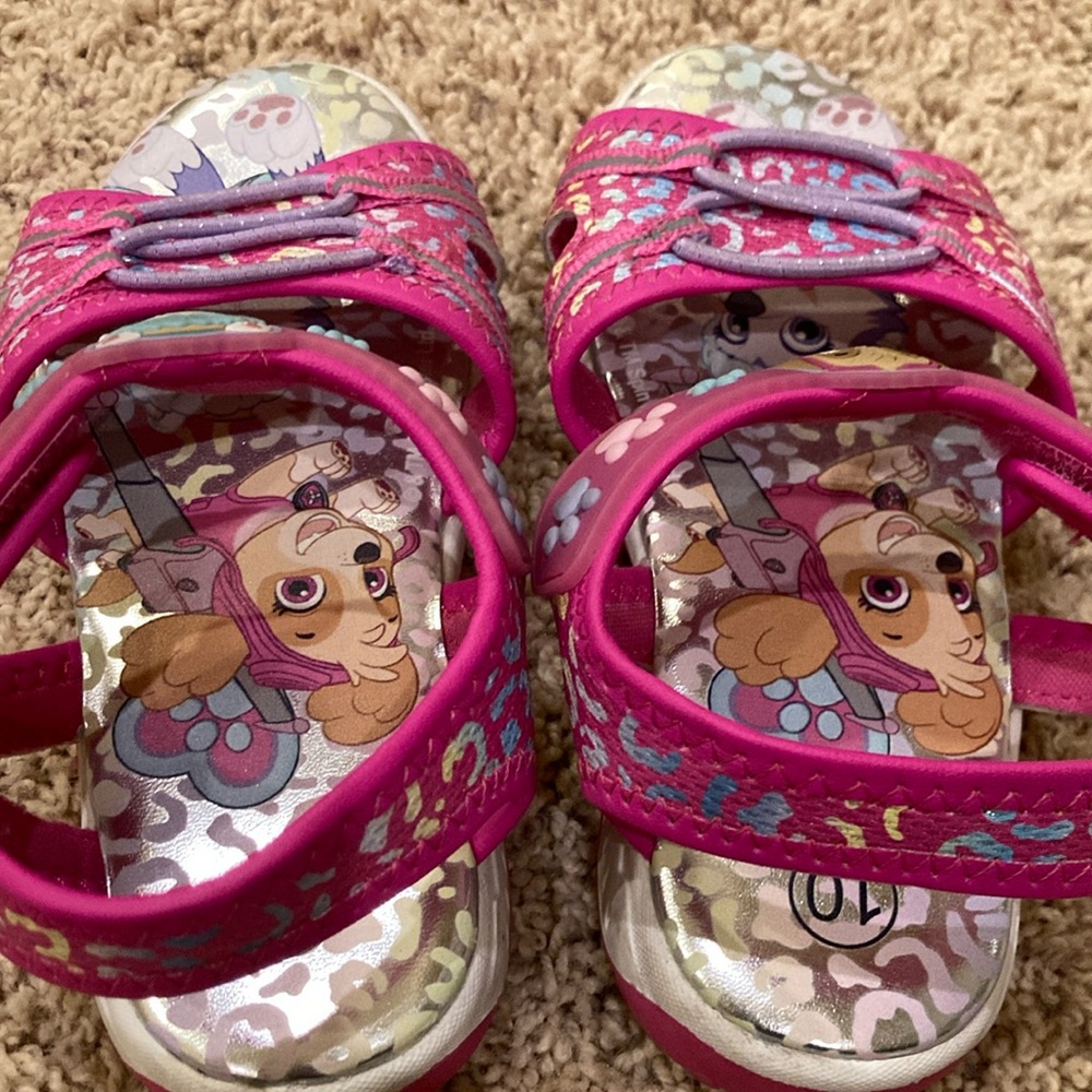 Paw Patrol Bright Pink Girls' Character Sandals - Picture 3 of 4